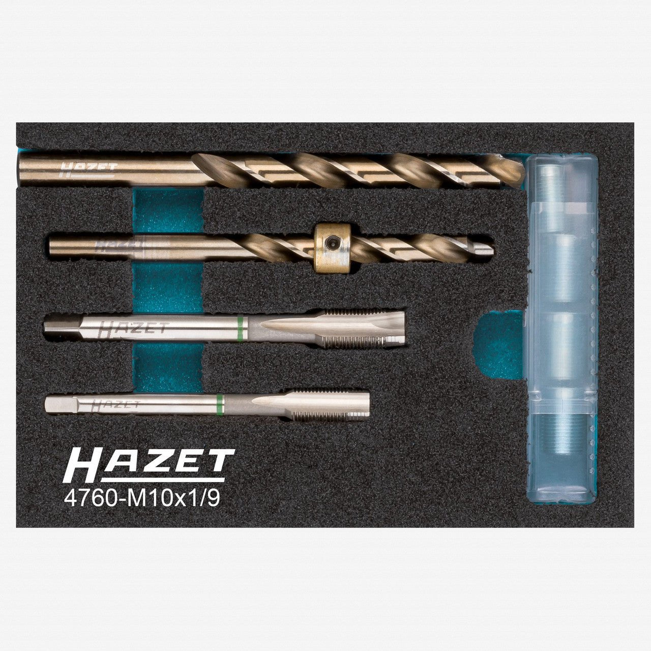 Hazet 4760-M10X1/9 Glow Plug Repair Set, 9 Pieces - HZ4760-M10X1/9 - KC Tool