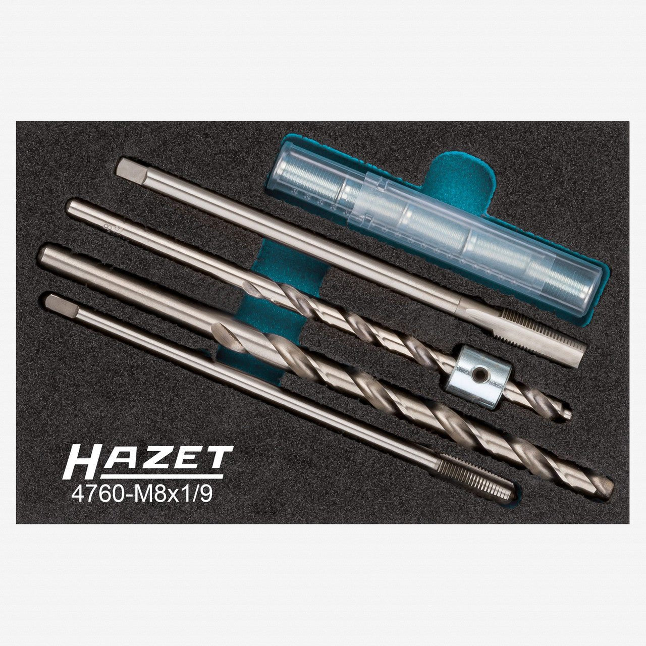 Hazet 4760-M8X1/9 Glow Plug Repair Set, 9 Pieces - HZ4760-M8X1/9 - KC Tool