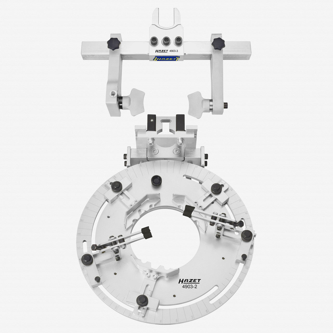 Hazet 4903/2 Clamping disc 4903-2 and universal tensioning jaw, adjustable 4903-3, 2 pieces - HZ4903/2 - KC Tool