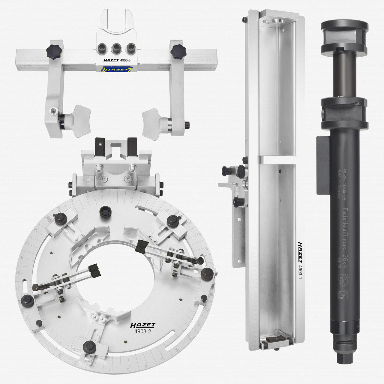 Hazet 4903/4 Stationary Universal Spring Vise, 4 Pieces - HZ4903/4 - KC Tool