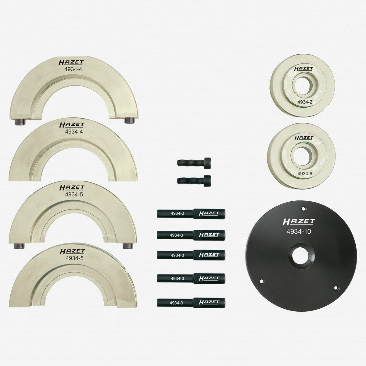 Hazet 4934-2572/12 Compact wheel hub bearing unit tool set - HZ4934-2572/12 - KC Tool