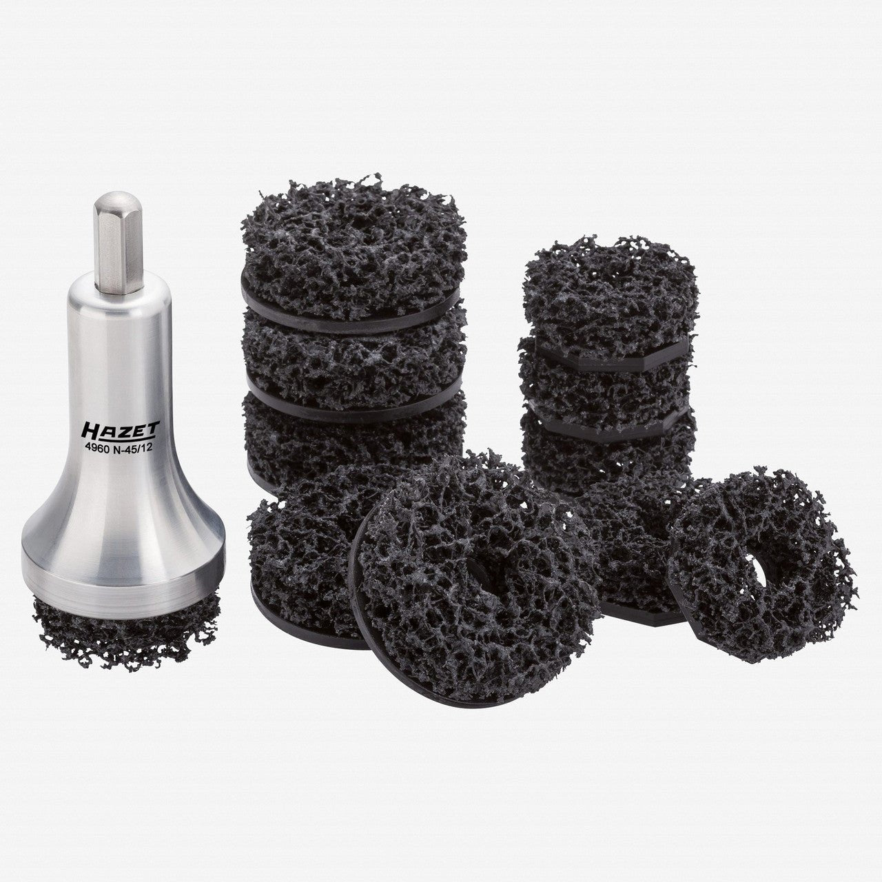 Hazet 4960N-45/12 Wheel hub grinder set for passenger cars, 12 pieces - HZ4960N-45/12 - KC Tool
