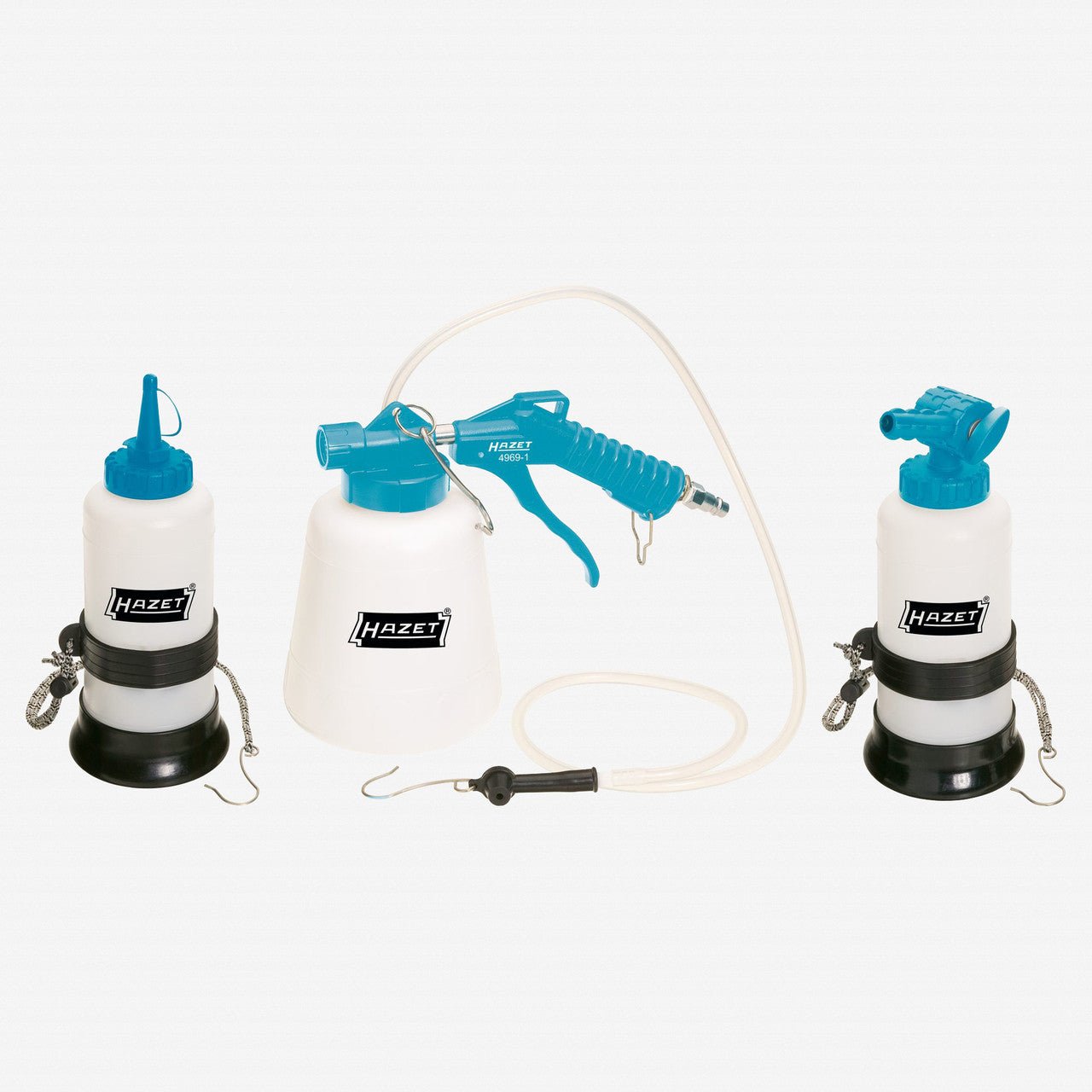 Hazet 4969 - 1/3 Pneumatic brake bleeding set - HZ4969-1/3 - KC Tool