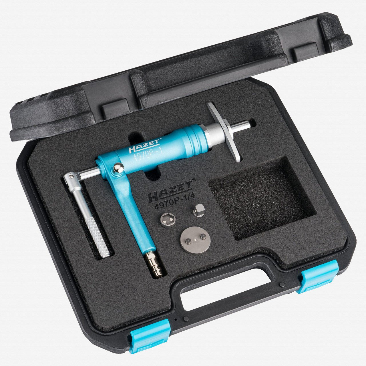 Hazet 4970P - 1/4 Pneumatic Brake Piston Readjusting Tool Set, 4 Pieces - HZ4970P-1/4 - KC Tool