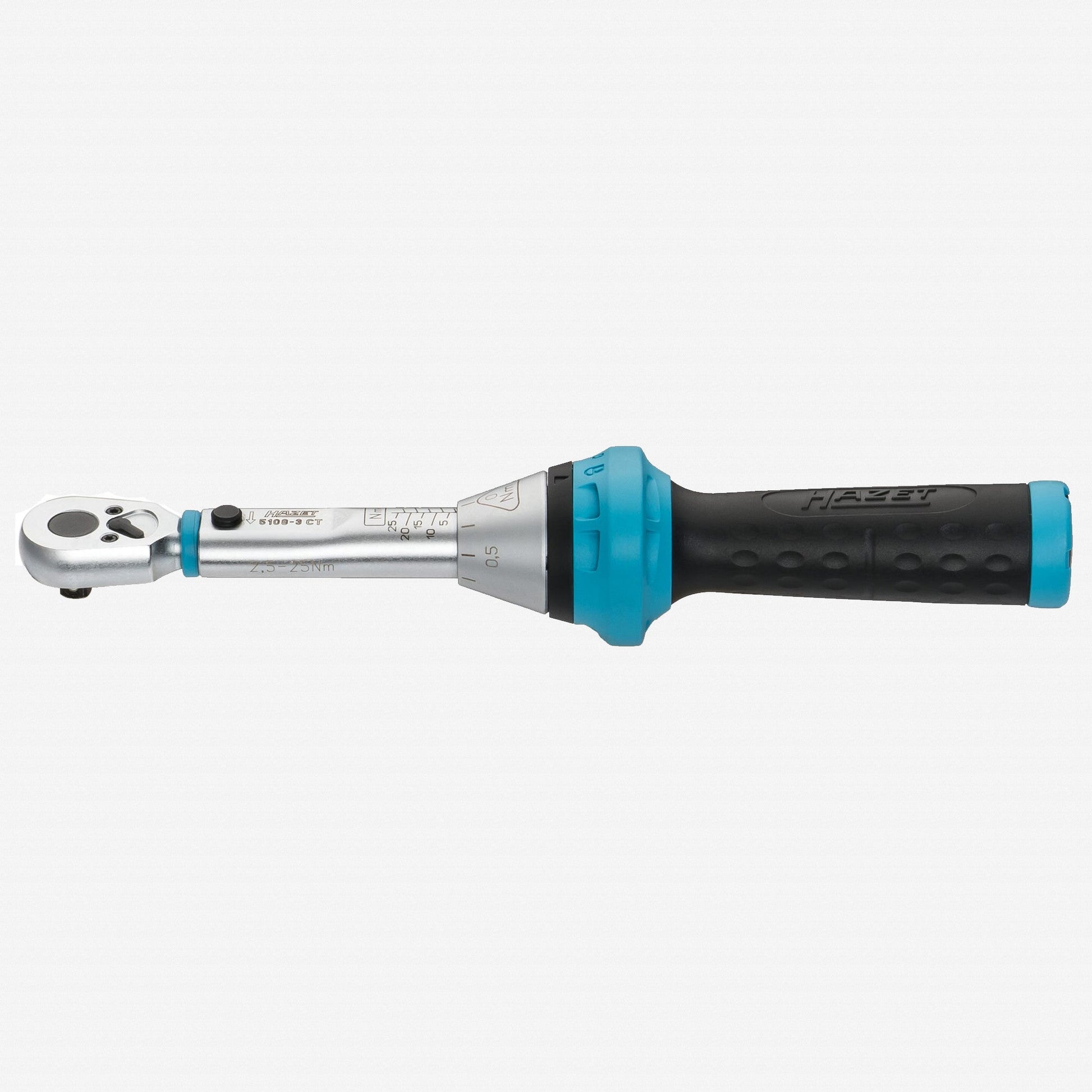 Hazet 5108-3CT 1/4" Torque Wrench, 2.5-25 Nm - HZ5108-3CT - KC Tool