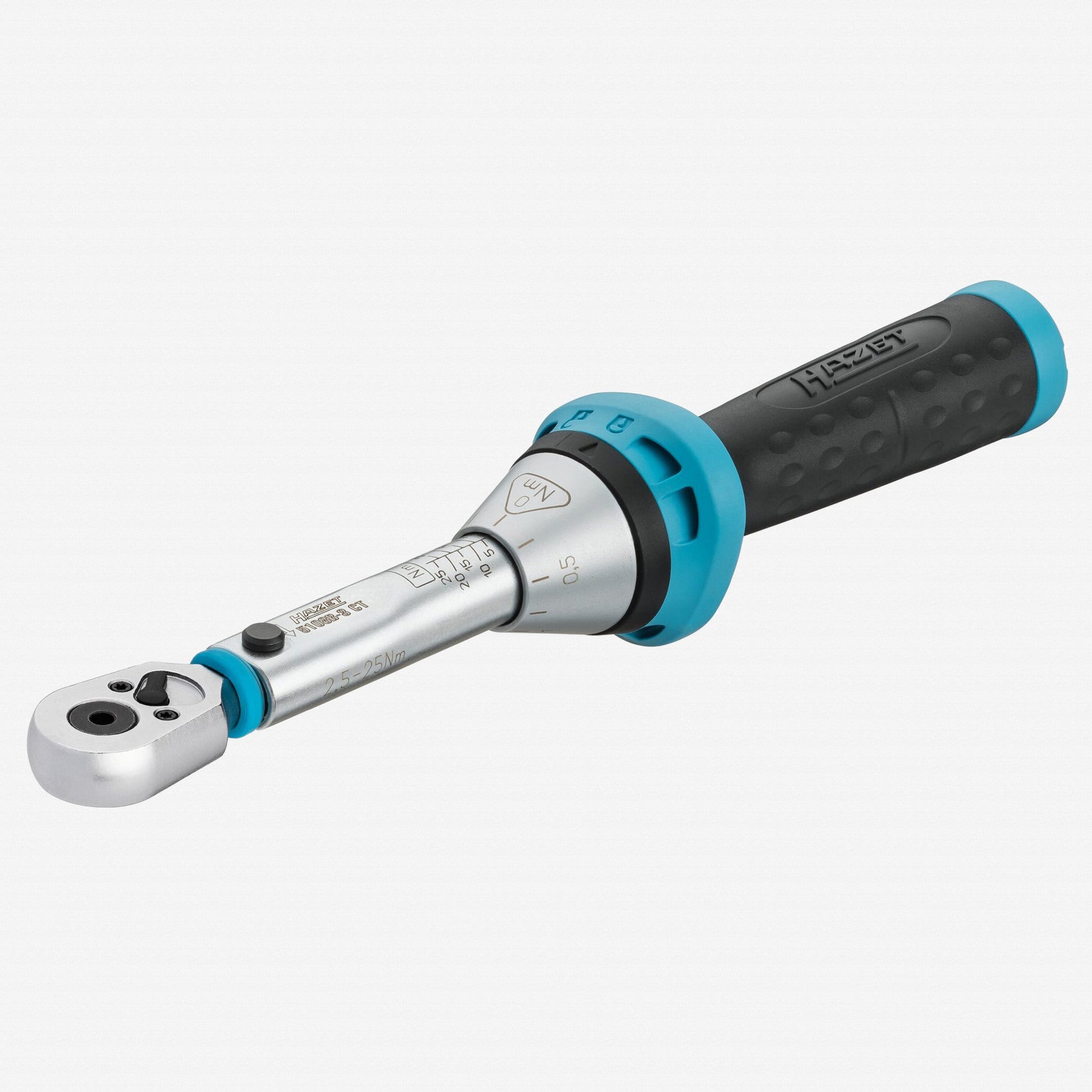 Hazet 5108B-3CT Torque Wrench for 1/4" Hex Bits, 2.5 - 25 Nm, Reversible, 234 mm - HZ5108B-3CT - KC Tool