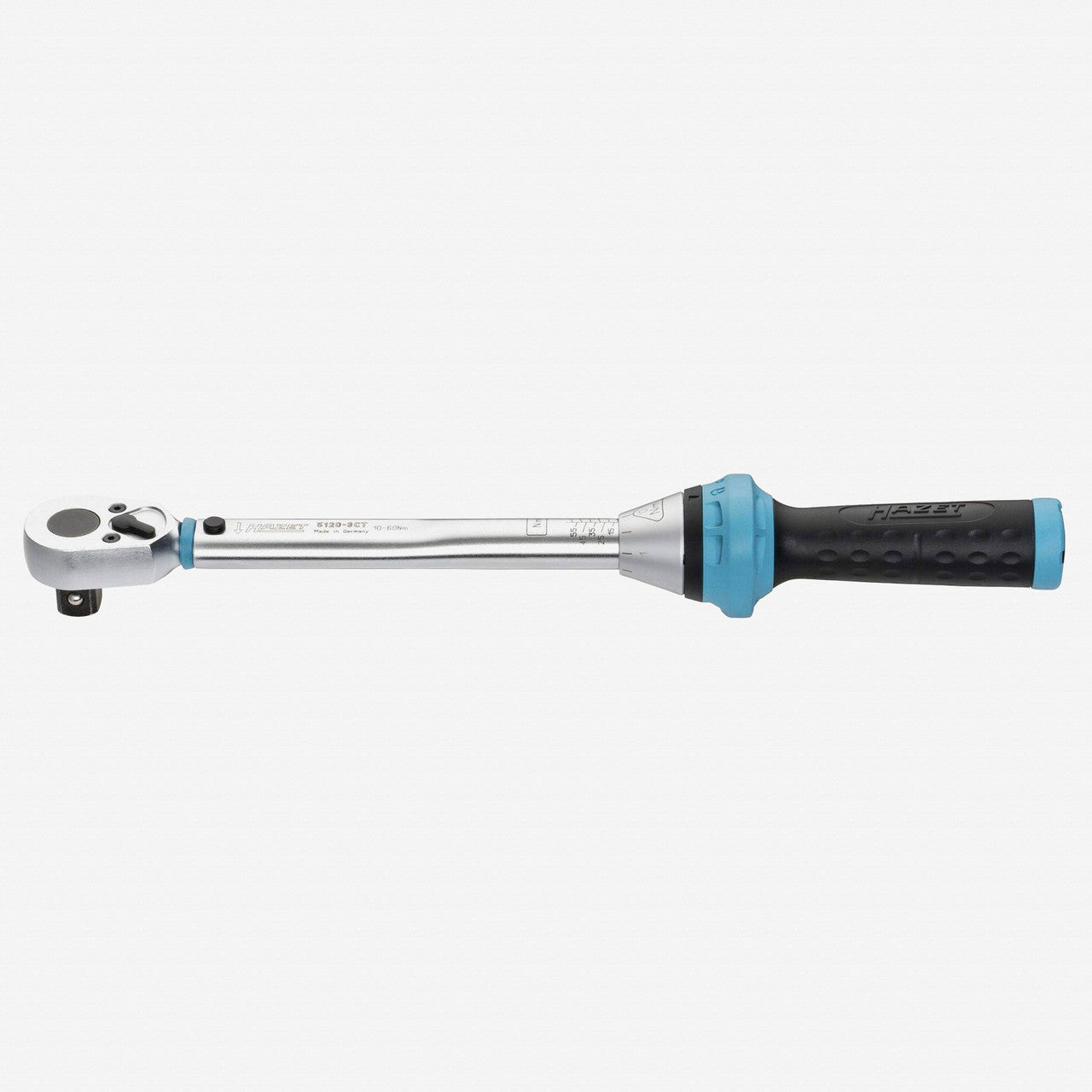 Hazet 5120 - 3CT Torque Wrench with Reversible 1/2" Ratchet, 10 - 60 Nm - HZ5120-3CT - KC Tool