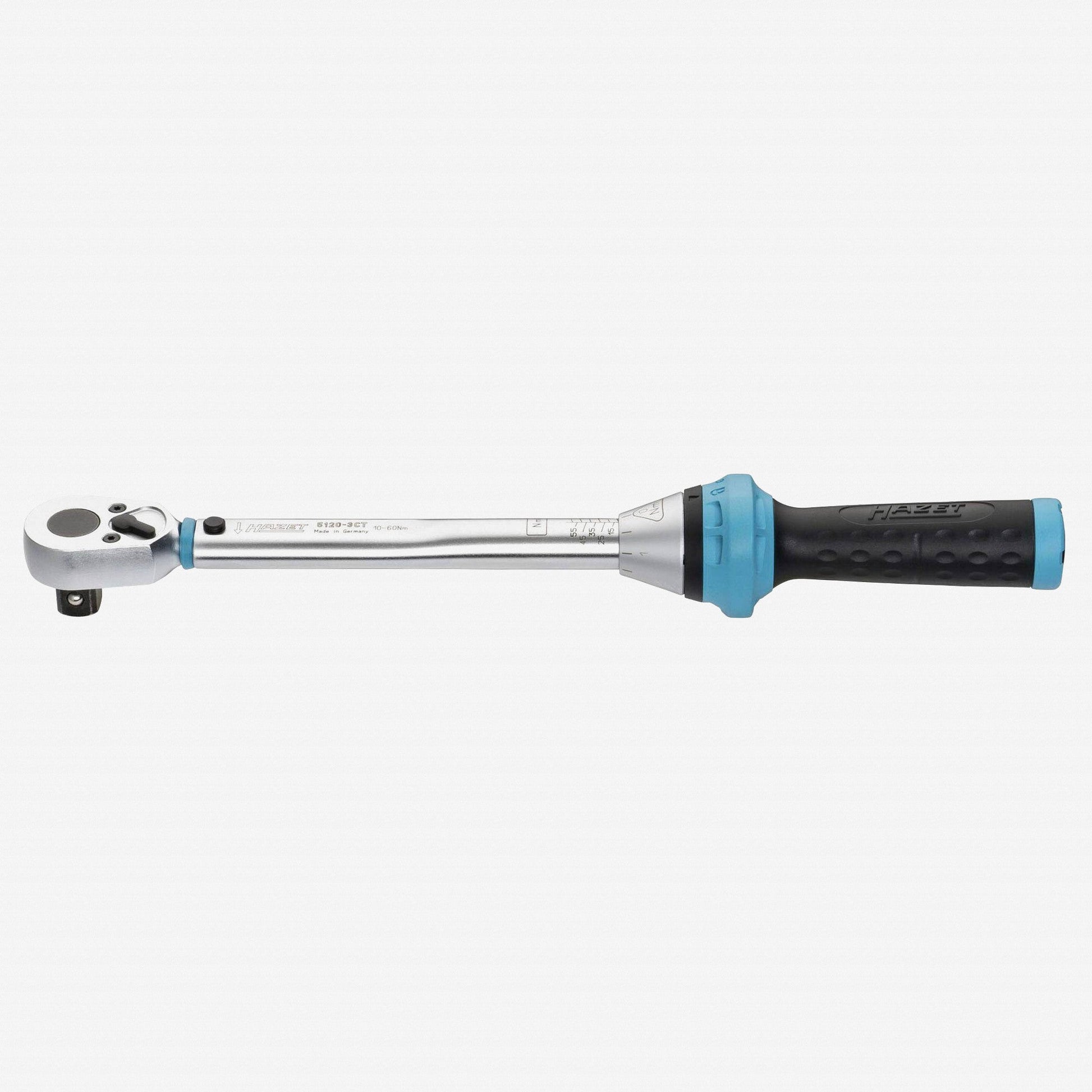 Hazet 5120-3CT Torque Wrench with Reversible 1/2" Ratchet, 10-60 Nm - HZ5120-3CT - KC Tool