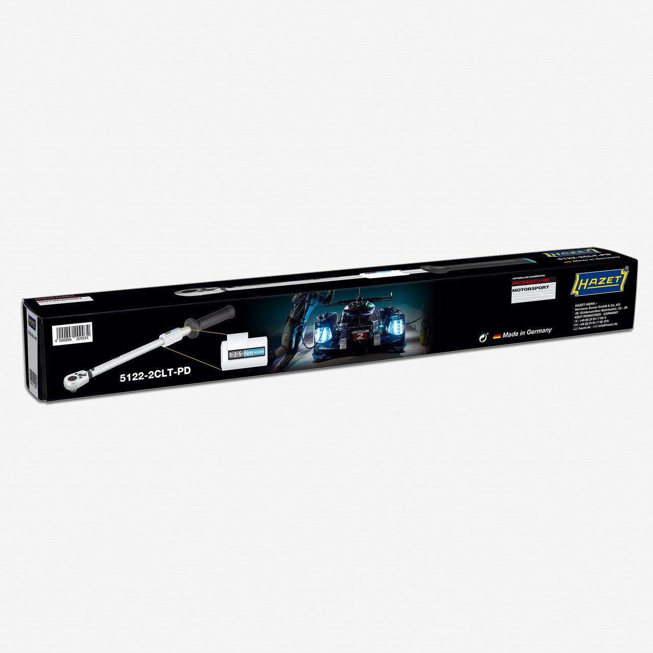 Hazet 5122 - 2CLT - PD Porsche Motorsport Torque Wrench 1/2" 40 - 200 Nm - HZ5122-2CLT-PD - KC Tool