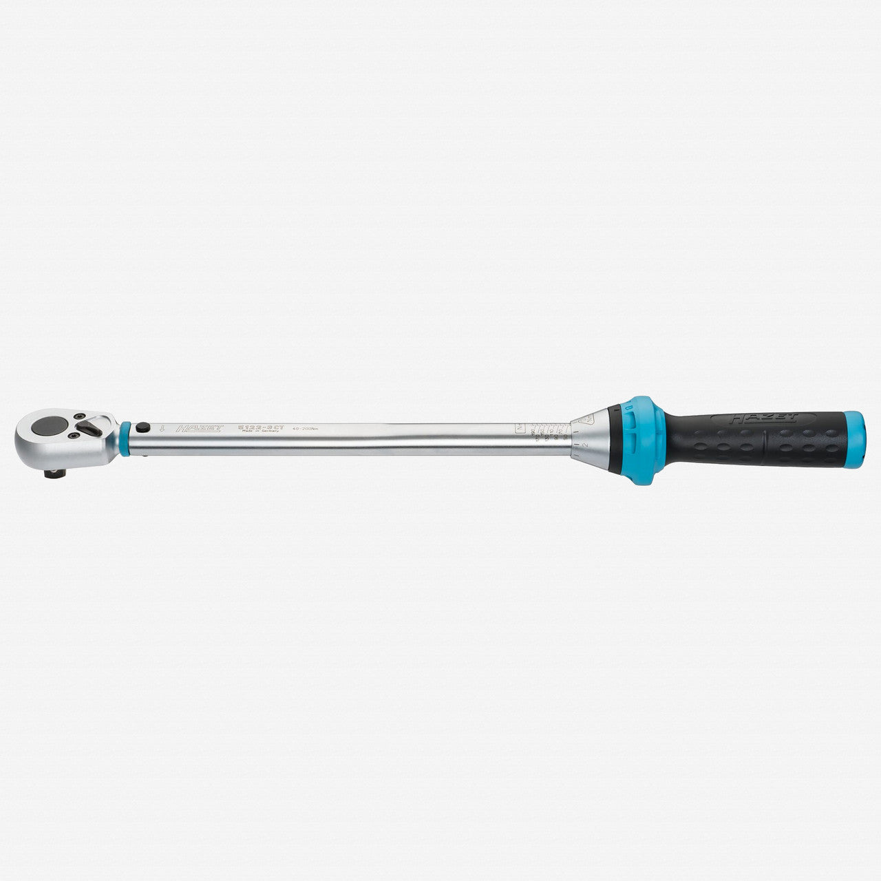 Hazet 5122 - 3CT Torque wrench with reversible ratchet 1/2" 40 - 200 Nm - HZ5122-3CT - KC Tool