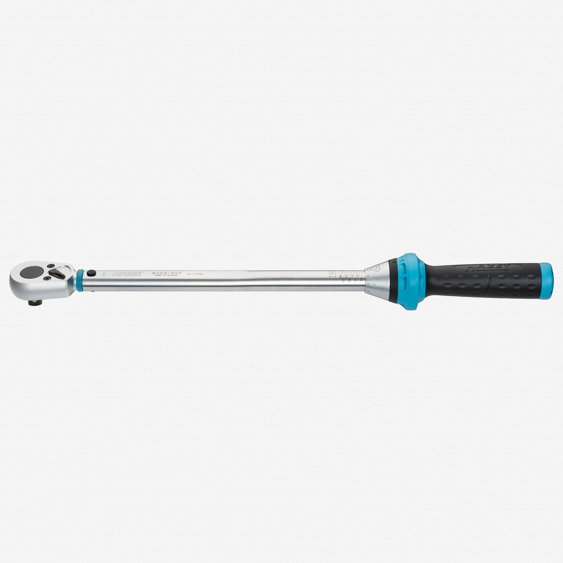 Hazet 5122-3CT Torque wrench with reversible ratchet 1/2" 40-200 Nm - HZ5122-3CT - KC Tool