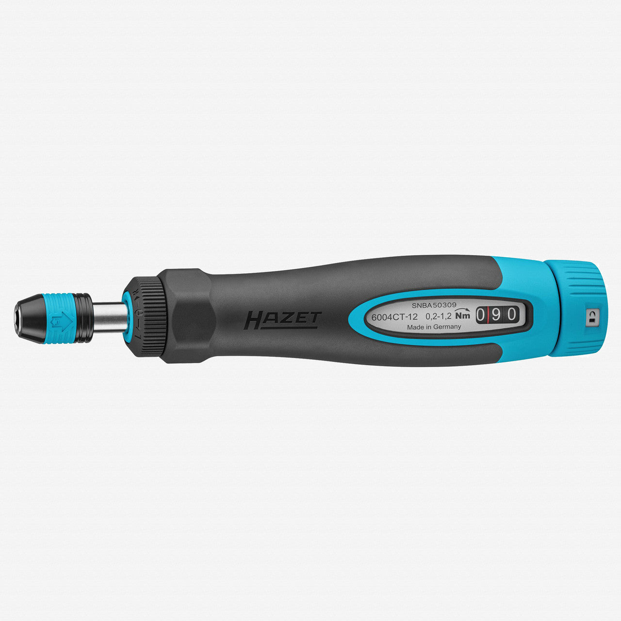 Hazet 6004CT - 12 Ratcheting Torque Screwdriver, 1/4" Hex Drive, Reversible, 0.2 - 1.2 Nm - HZ6004CT-12 - KC Tool