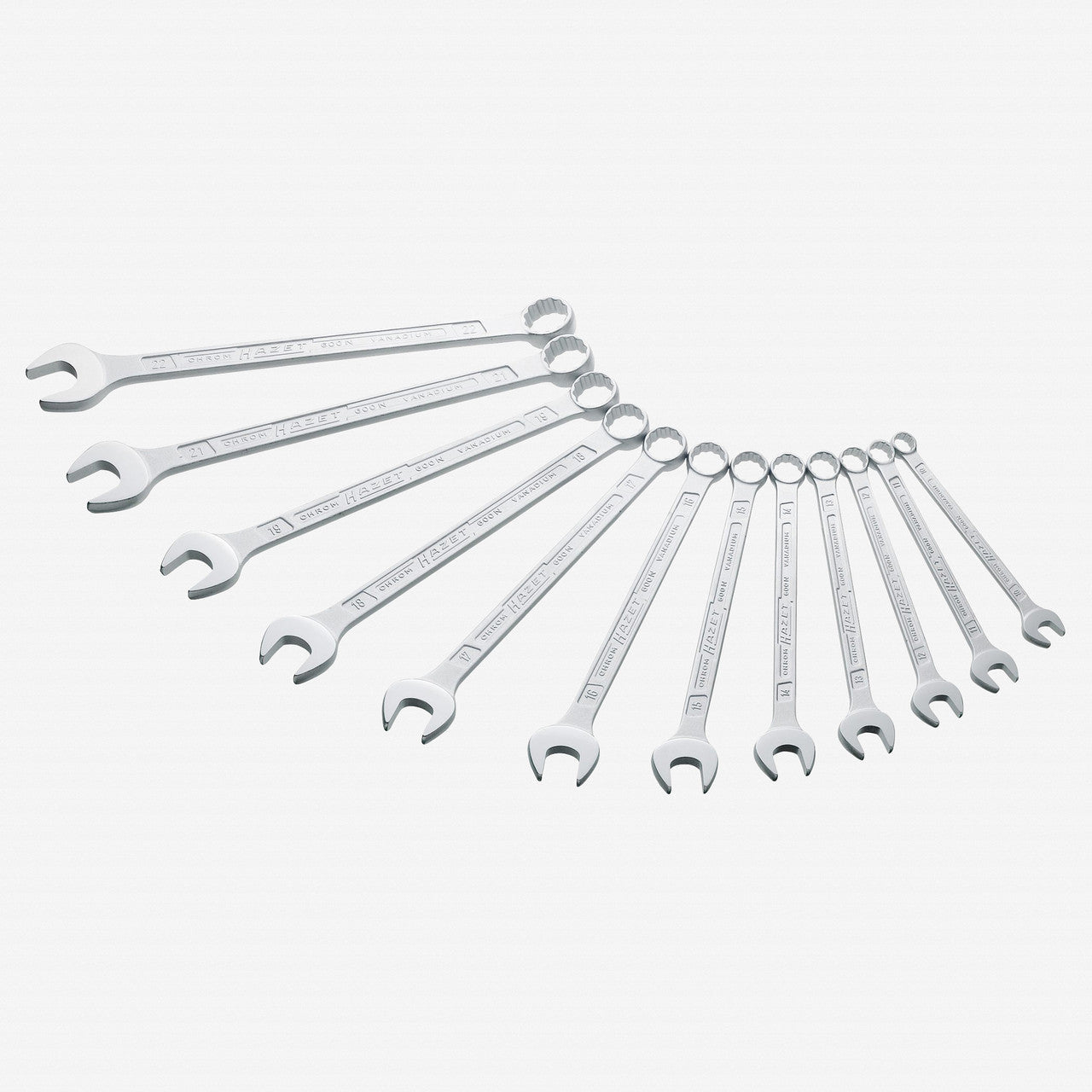 Hazet 600N/12N 12 Point Combination wrench set 12 pc metric set - HZ600N/12N - KC Tool