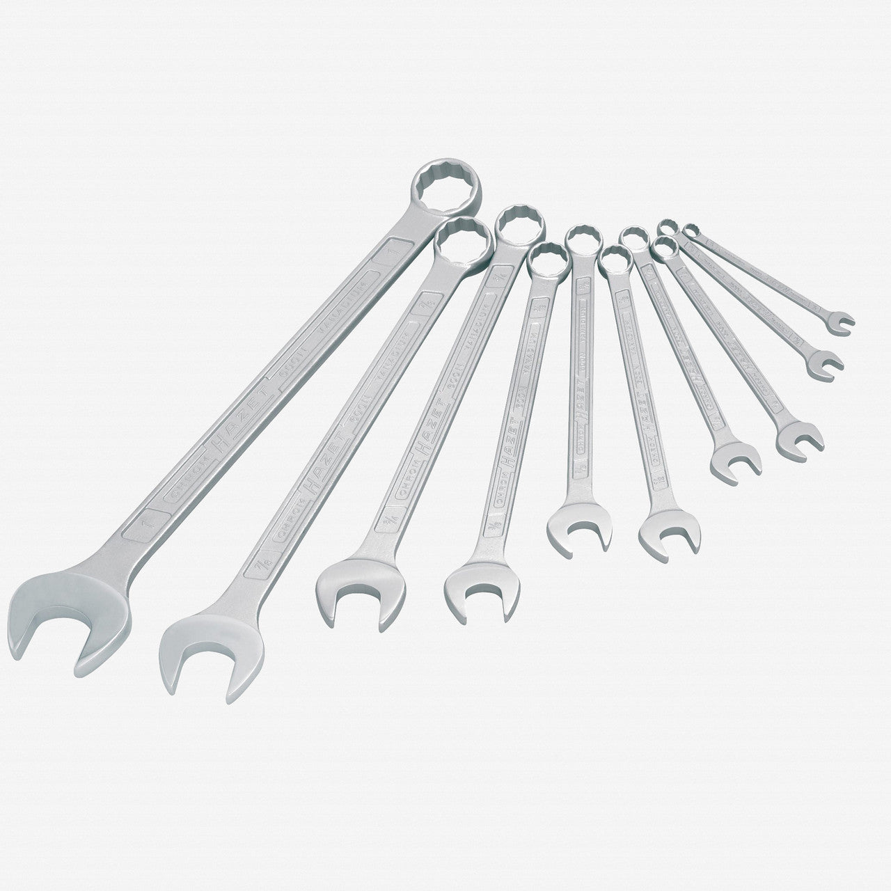 Hazet 600NA/10 12 Point Combination wrench set 10 pc SAE set - HZ600NA/10 - KC Tool