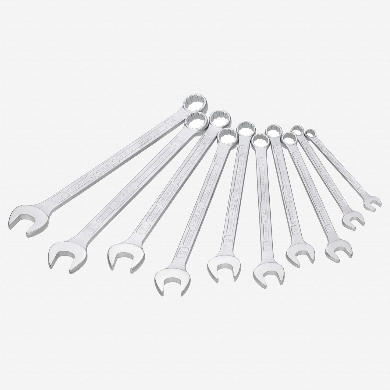 Hazet 600SPC/10 Combination Wrench Set, Metric, 12 Point, 10 Pieces - HZ600SPC/10 - KC Tool