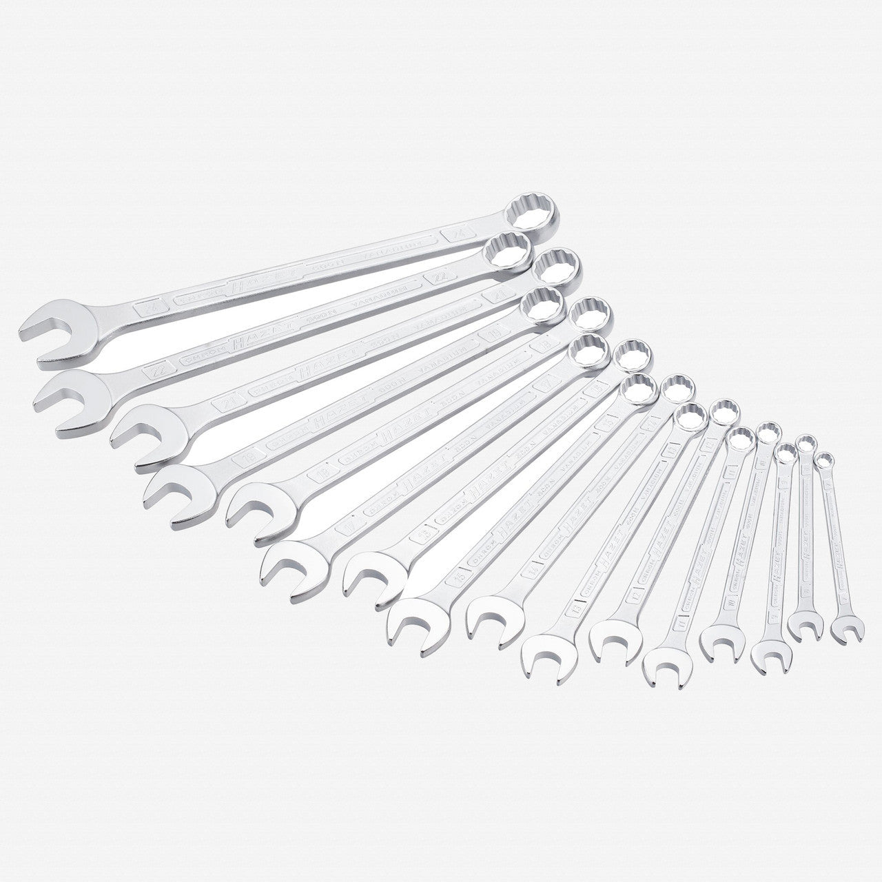 Hazet 600SPC/16 Combination Wrench Set, Metric, 12 Point, 16 Pieces - HZ600SPC/16 - KC Tool