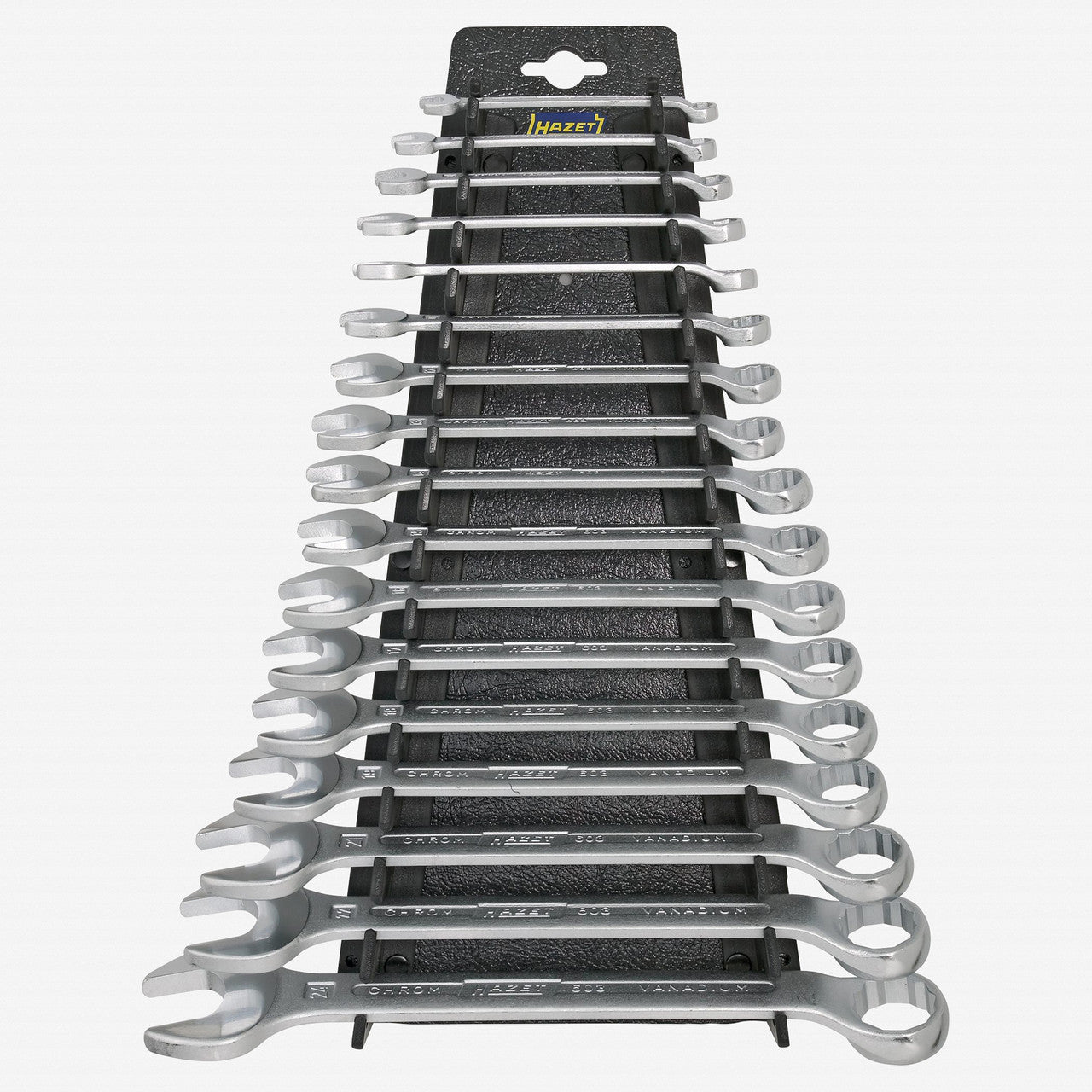 Hazet 603/17H 12 Point Combination wrench set 17 pc metric set with storage clip - HZ603/17H - KC Tool