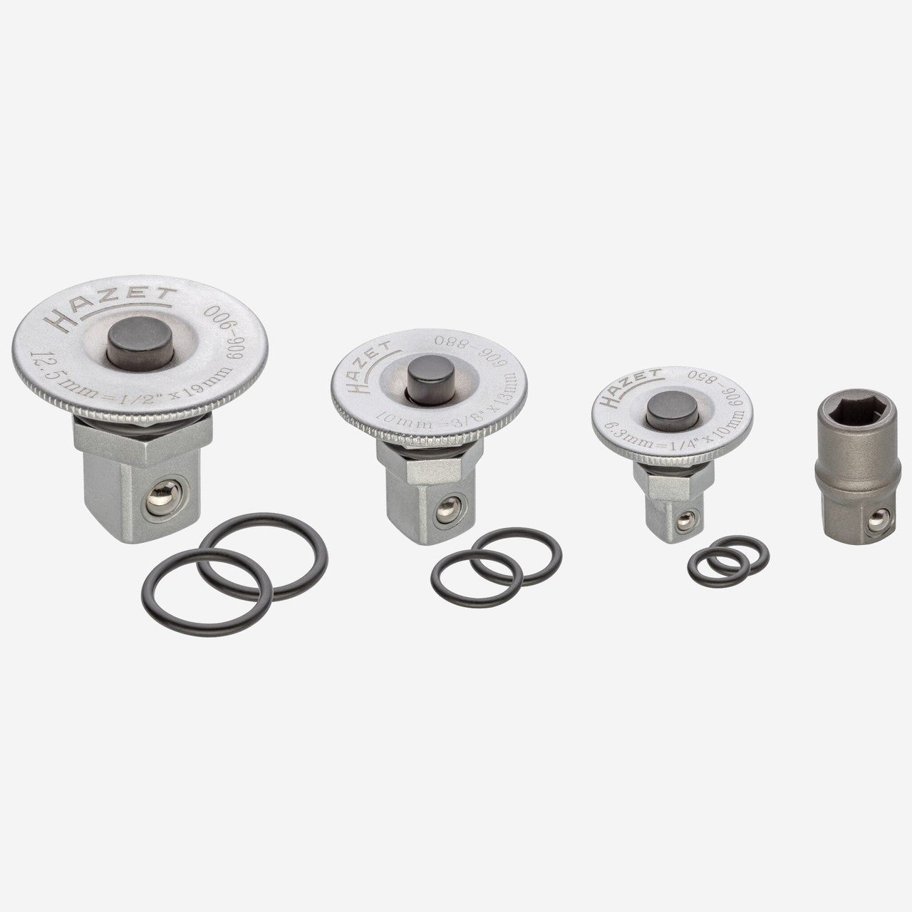 Hazet 606/4SPC Ratcheting Combination Wrench Adapter Set, 4 Pieces - HZ606/4SPC - KC Tool