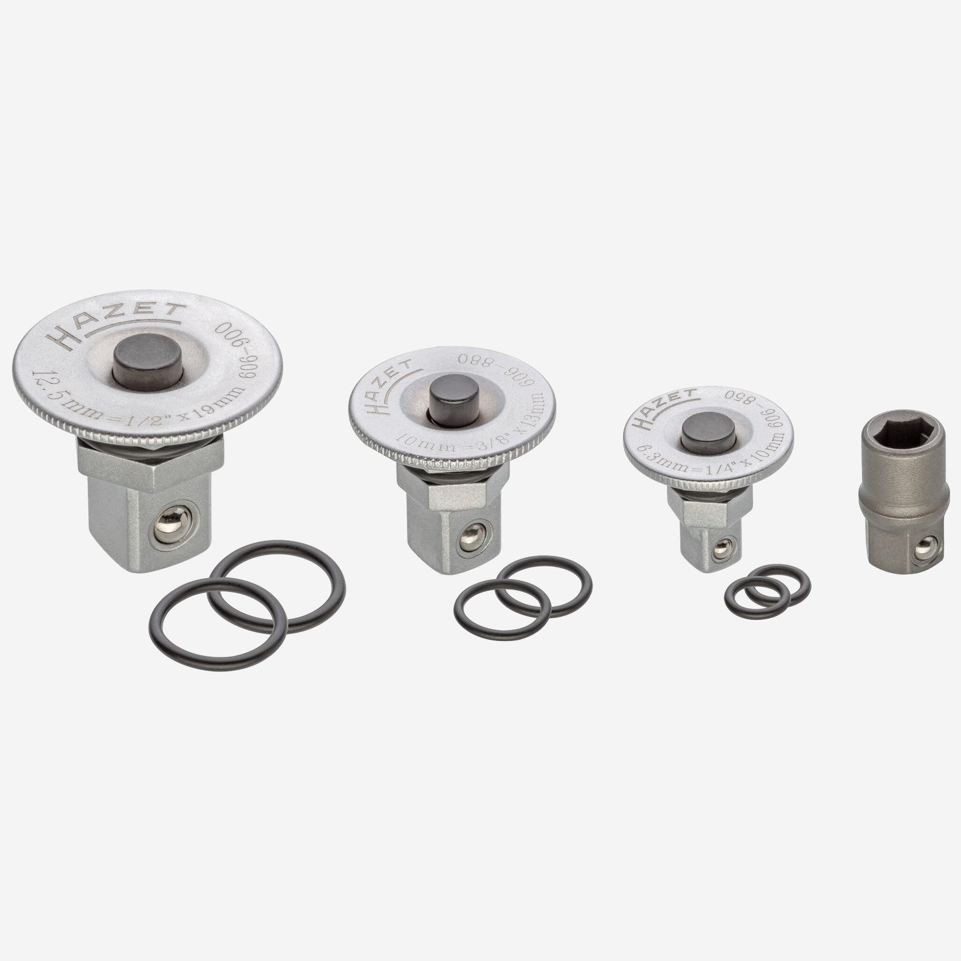Hazet 606/4SPC Ratcheting Combination Wrench Adapter Set, 4 Pieces - HZ606/4SPC - KC Tool