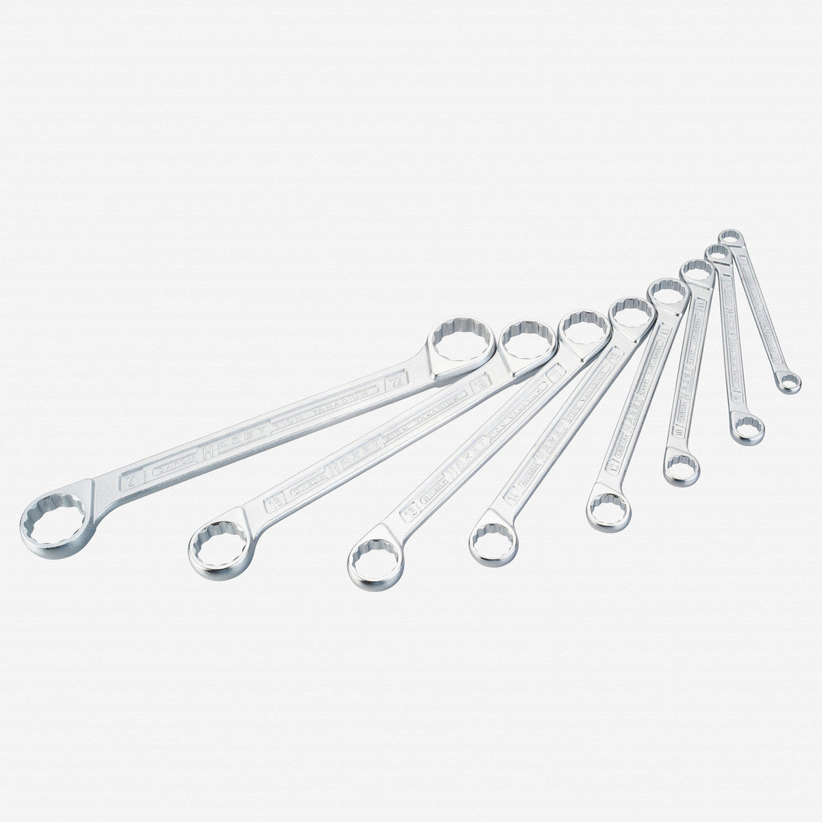 Hazet 610N/8 Double box-end wrench set 8 pc metric - HZ610N/8 - KC Tool