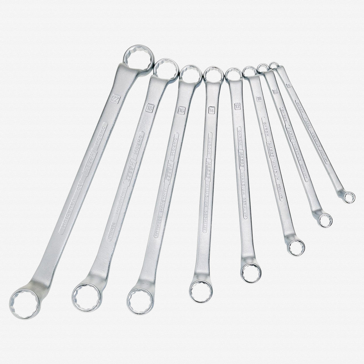 Hazet 630/12 Double Offset Metric Box-end Wrench Set, 12 Pieces - HZ630/12 - KC Tool