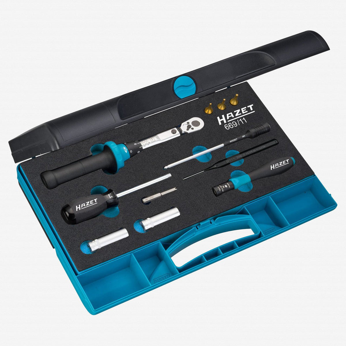 Hazet 669/11 Tyre pressure control system tool set (TPMS) 0.1 - 9 Nm - HZ669/11 - KC Tool
