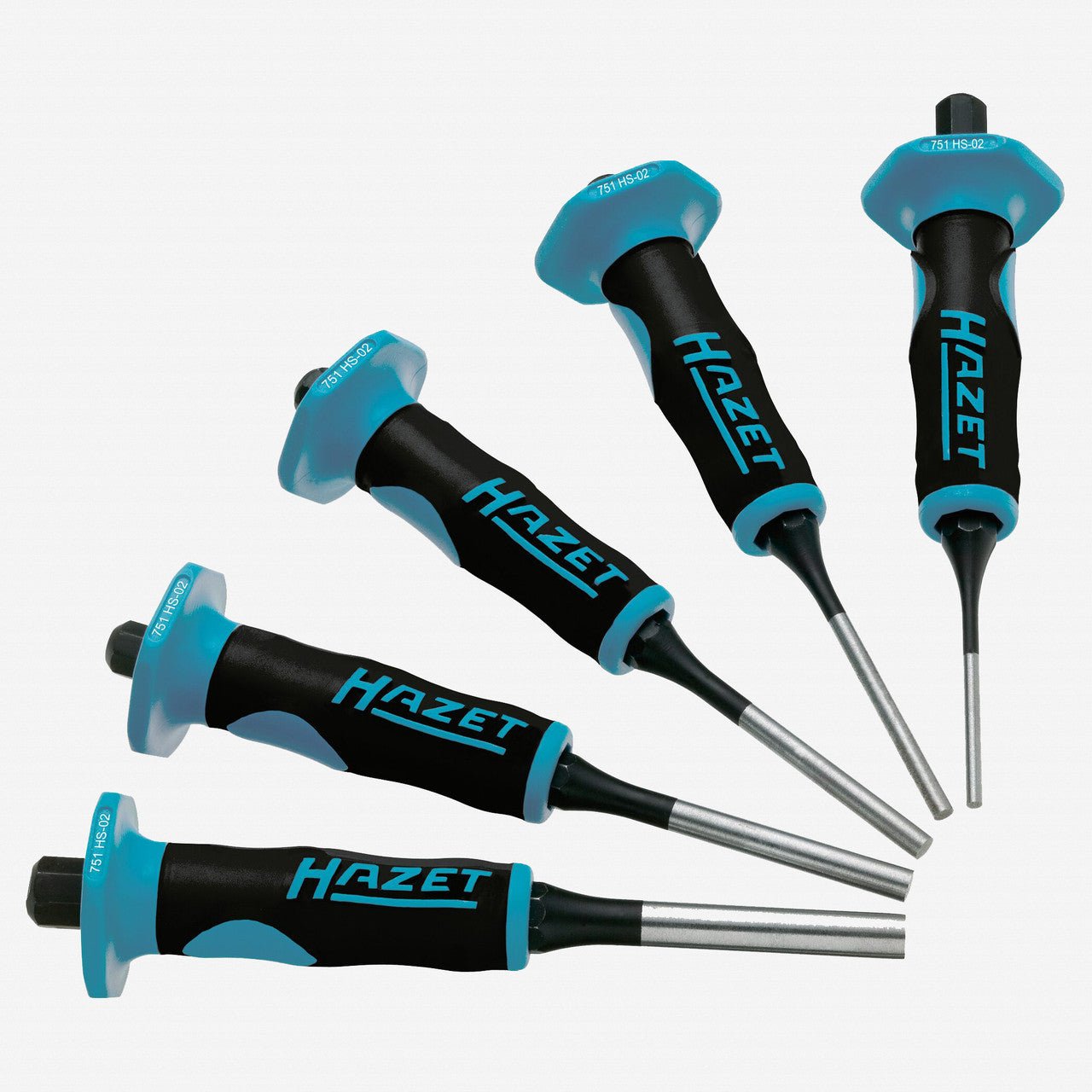 Hazet 751HS/5 Drift Pin Set, 5 Pieces - HZ751HS/5 - KC Tool
