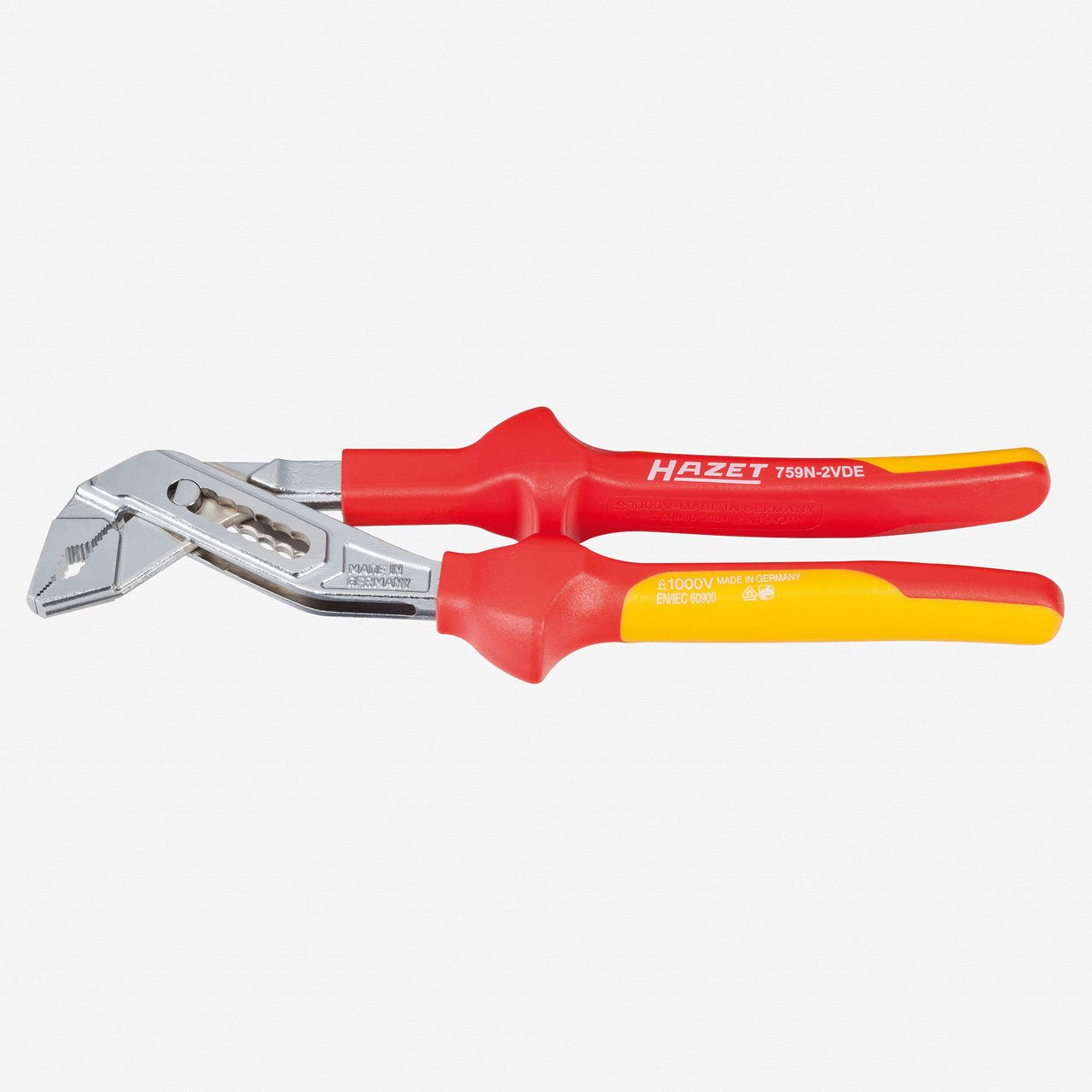 Hazet 759N - 2VDE Universal water pump pliers 250mm - HZ759N-2VDE - KC Tool