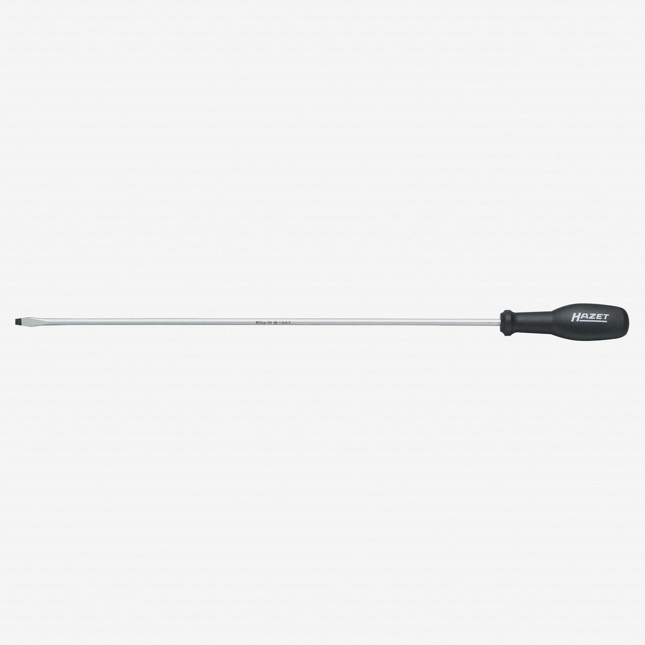 Hazet 803LG-55 Trinamic 5.5 x 410mm Slotted Screwdriver - HZ803LG-55 - KC Tool