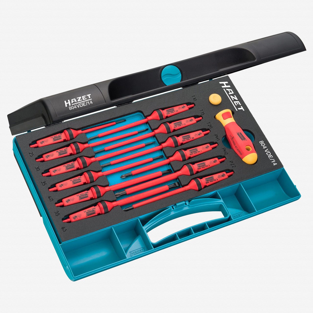 Hazet 804VDE/14 Insulated Screwdriver Blade Set - HZ804VDE/14 - KC Tool