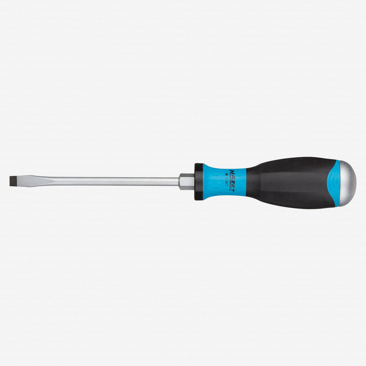 Hazet 810U-55 Hexanamic 5.5 x 100mm Slotted Screwdriver with Striking Cap - HZ810U-55 - KC Tool