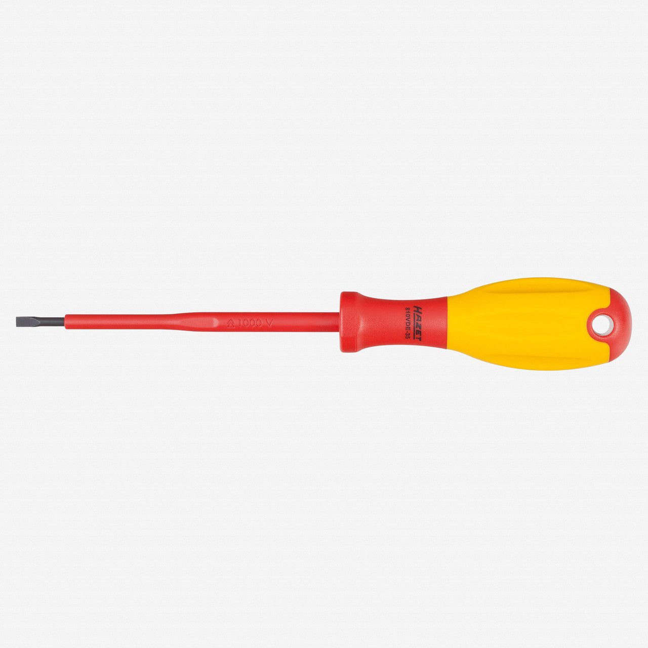 Hazet 810VDE - 35 3.5 x 100mm Insulated Slotted Screwdriver - HZ810VDE-35 - KC Tool