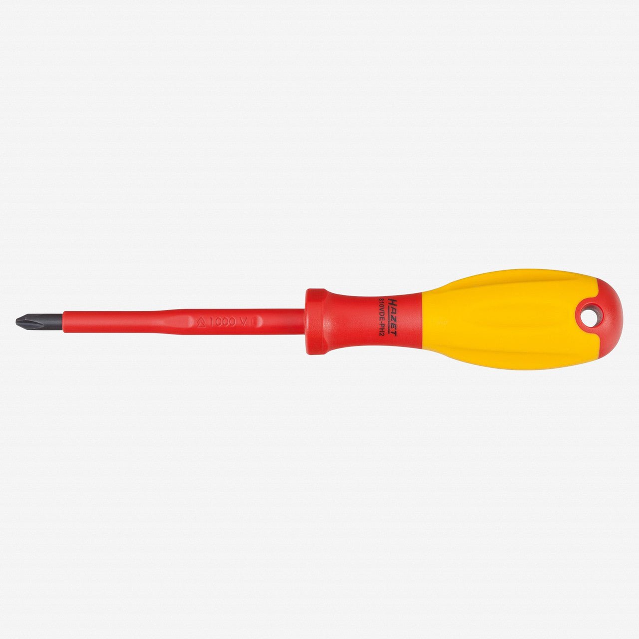 Hazet 810VDE - PH2 PH 2 x 100mm Insulated Phillips Screwdriver - HZ810VDE-PH2 - KC Tool