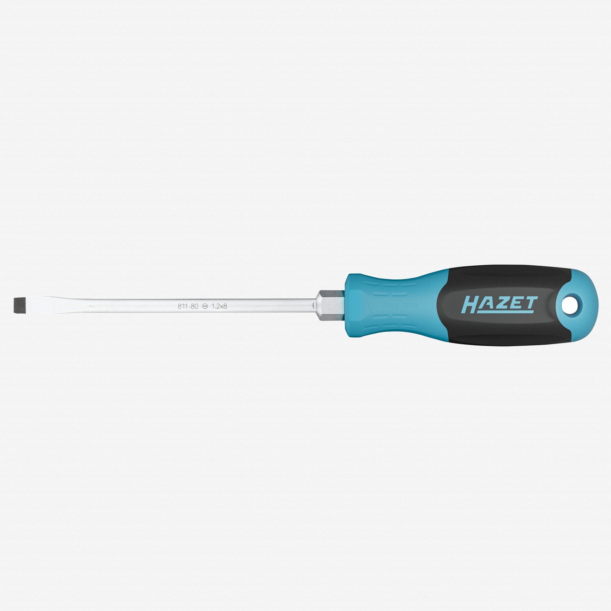 Hazet 811-80 Slotted Screwdriver with 3K Handle, 8.0 x 150 mm - HZ811-80 - KC Tool