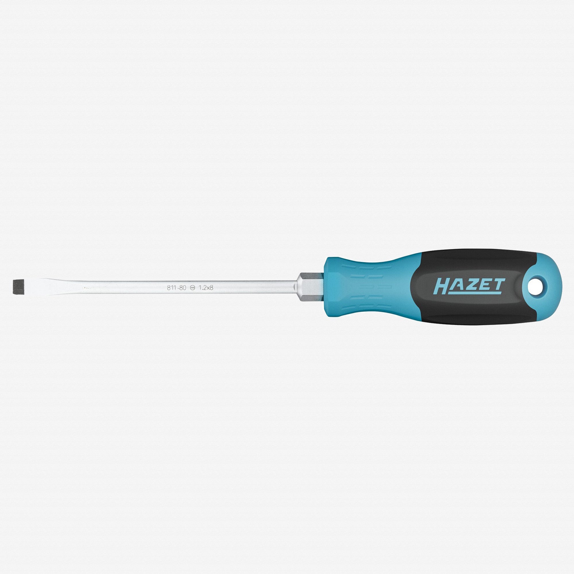 Hazet 811-80 Slotted Screwdriver with 3K Handle, 8.0 x 150 mm - HZ811-80 - KC Tool