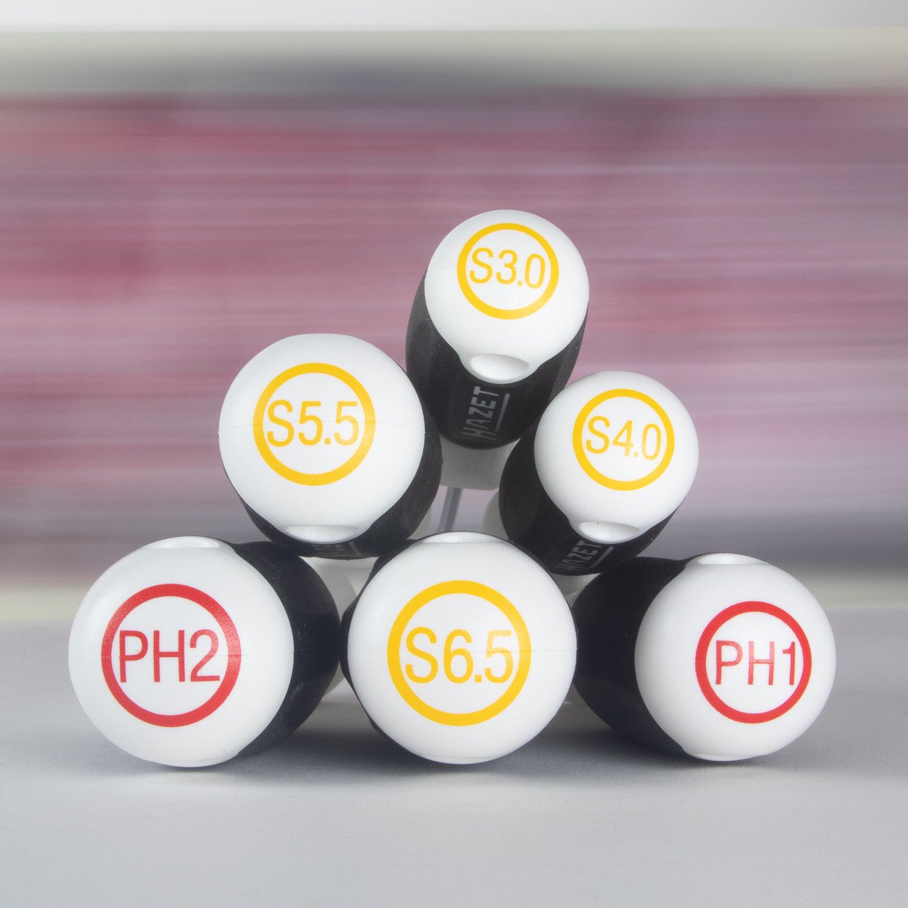 Hazet 811/6 - PD Porsche Motorsport Screwdriver Set, 6 Pieces - HZ811/6-PD - KC Tool