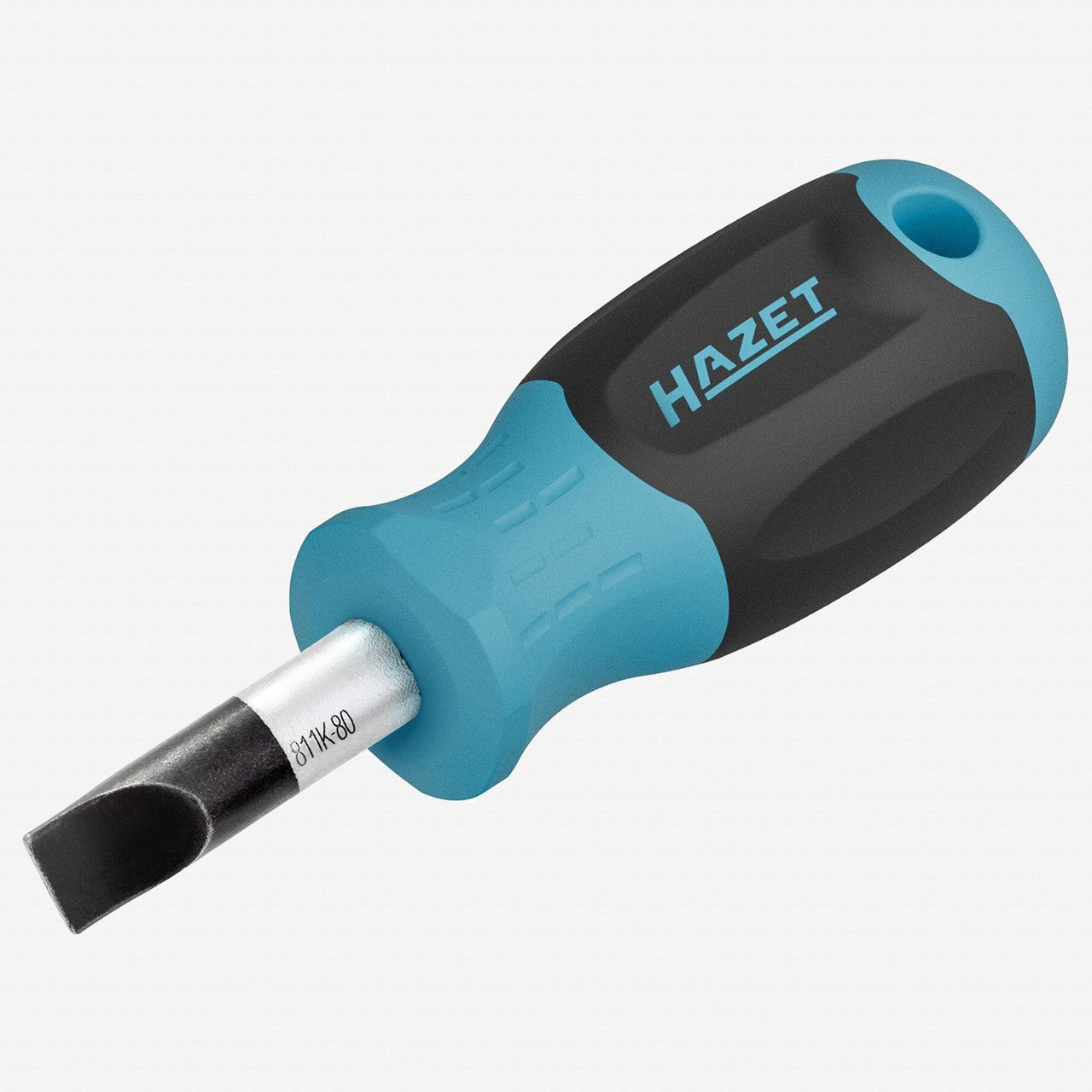 Hazet 811K - 80 Stubby Slotted Screwdriver, 8.0 x 25 mm - HZ811K-80 - KC Tool