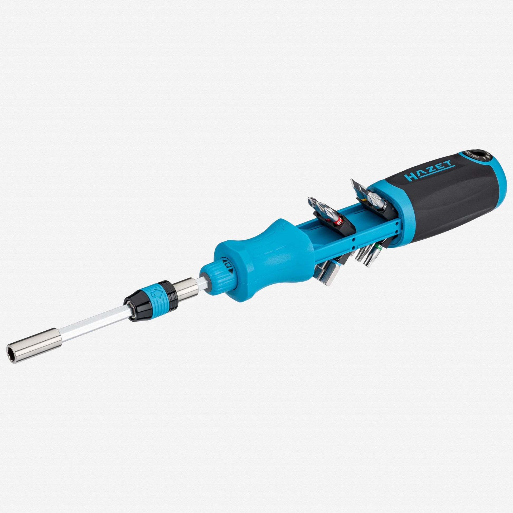 Hazet 811R-3 Ratcheting Bit Screwdriver with Built-In Magazine - HZ811R-3 - KC Tool