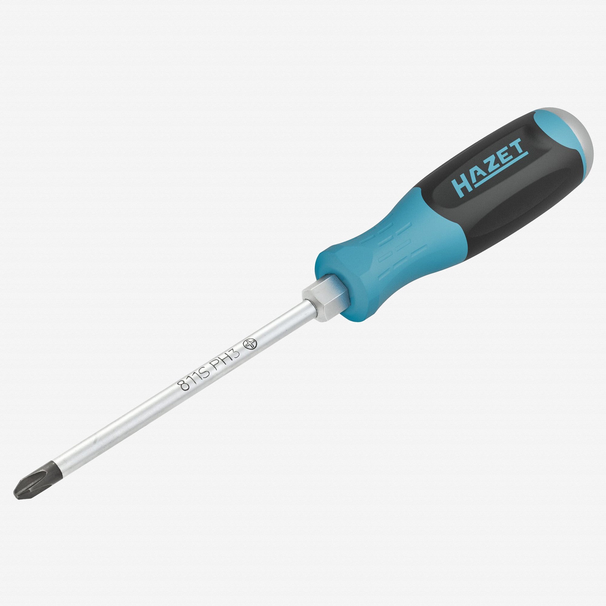Hazet 811S-PH3 Phillips 3 Screwdriver with 3K Handle and Striking Cap - HZ811S-PH3 - KC Tool