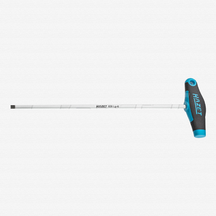 Hazet 828LG-6 Hex T-Handle Headlight Adjustment Tool, Extra Long, 6.0 mm - HZ828LG-6 - KC Tool
