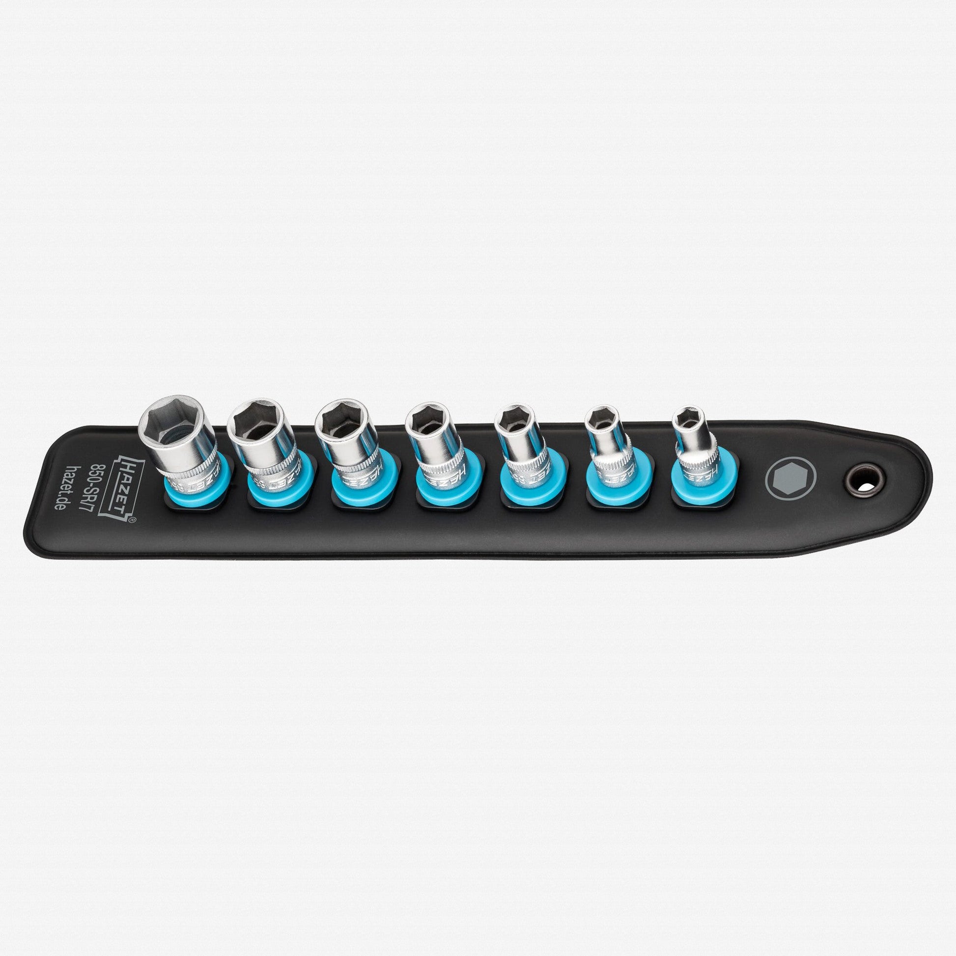 Hazet 850-SR/7 SmartRail 1/4" Metric Socket Set, 7 Pieces - HZ850-SR/7 - KC Tool