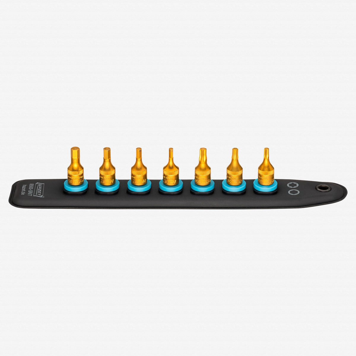Hazet 8500-SR/7 SmartRail 1/4" TORX®/Hex Bit Socket Set, 7 Pieces - HZ8500-SR/7 - KC Tool