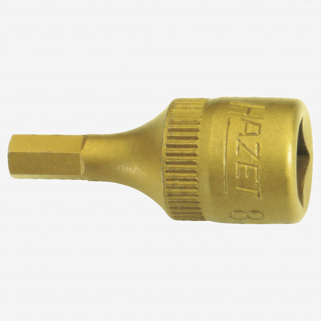 Hazet 8501 - 8 8mm Hex Titanium - Nitride 1/4" Socket - HZ8501-8 - KC Tool