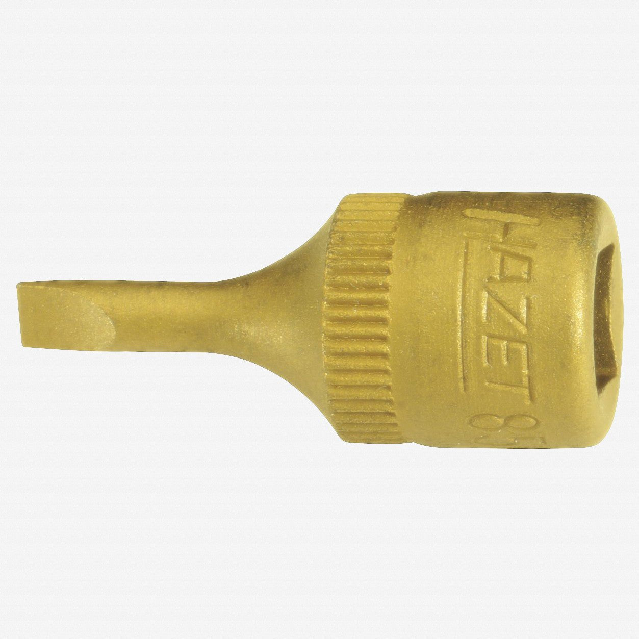 Hazet 8503 - 0.8X4 4mm Slotted Titanium - Nitride 1/4" Socket - HZ8503-0.8X4 - KC Tool