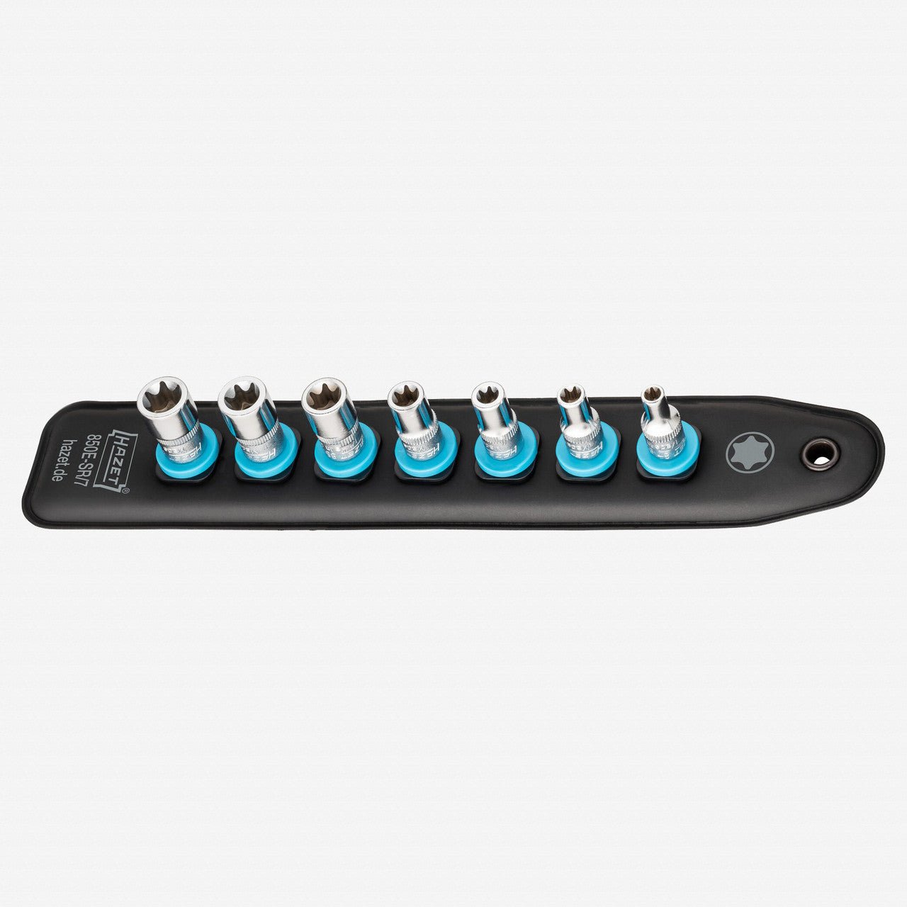 Hazet 850E - SR/7 SmartRail External Torx Socket Set, 1/4" Drive, 7 Pieces - HZ850E-SR/7 - KC Tool