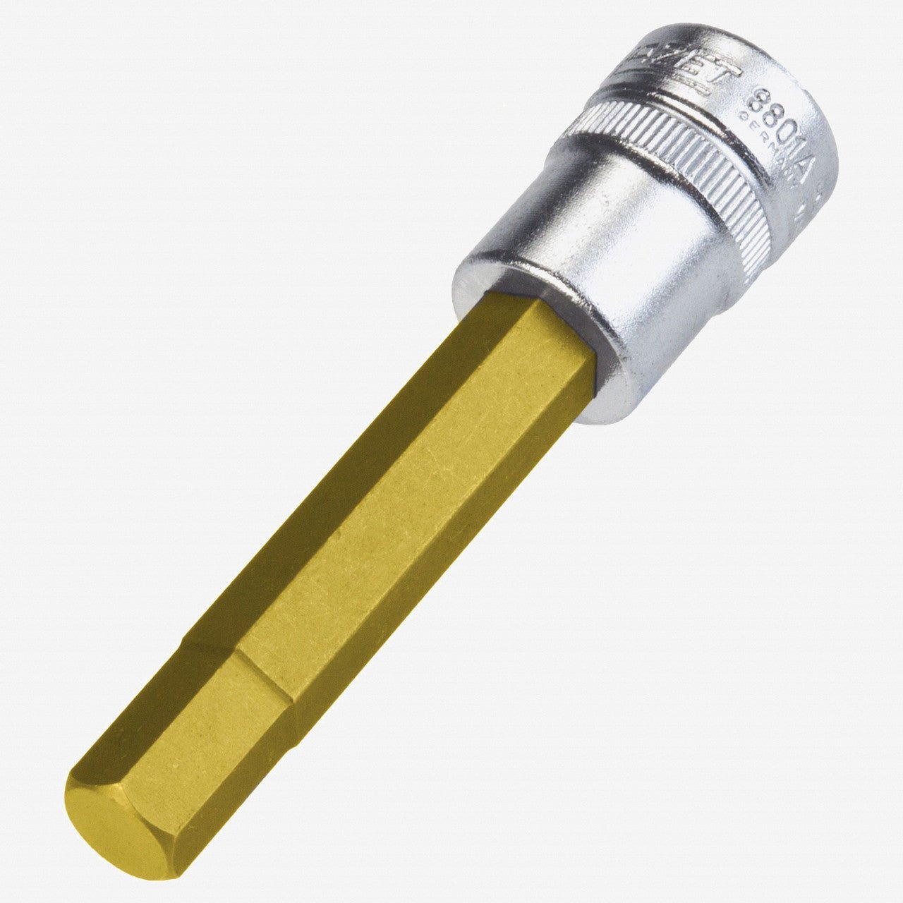 Hazet 8801A - 3/8 3/8" Hex Titanium - Nitride Bit Socket 3/8" - HZ8801A-3/8 - KC Tool
