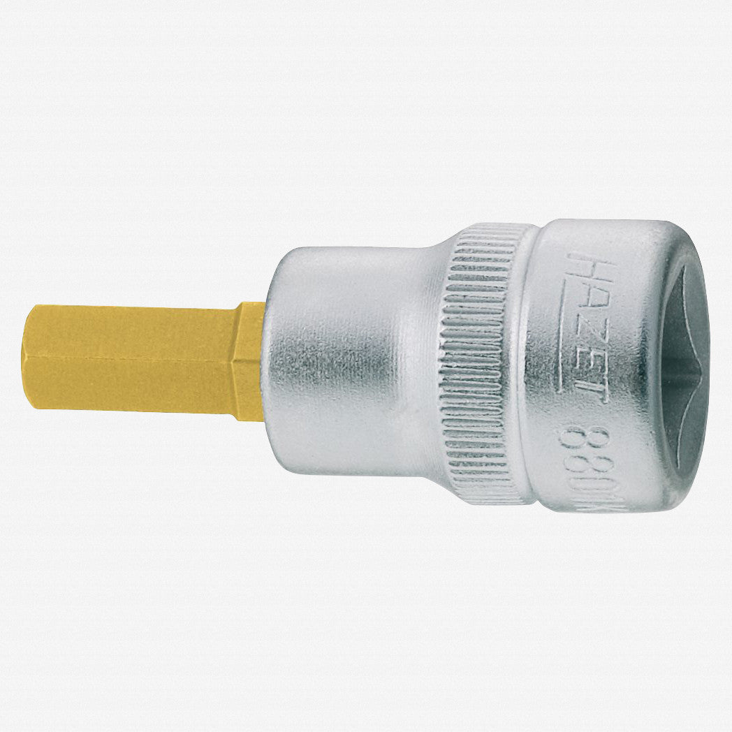Hazet 8801K - 4 4mm Hex Titanium - Nitride Socket 3/8" Short - HZ8801K-4 - KC Tool