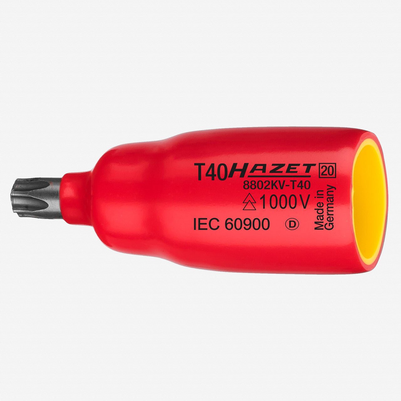 Hazet 8802KV Insulated 3/8" Torx Bit Socket - Short, T50 - HZ8802KV-T50 - KC Tool