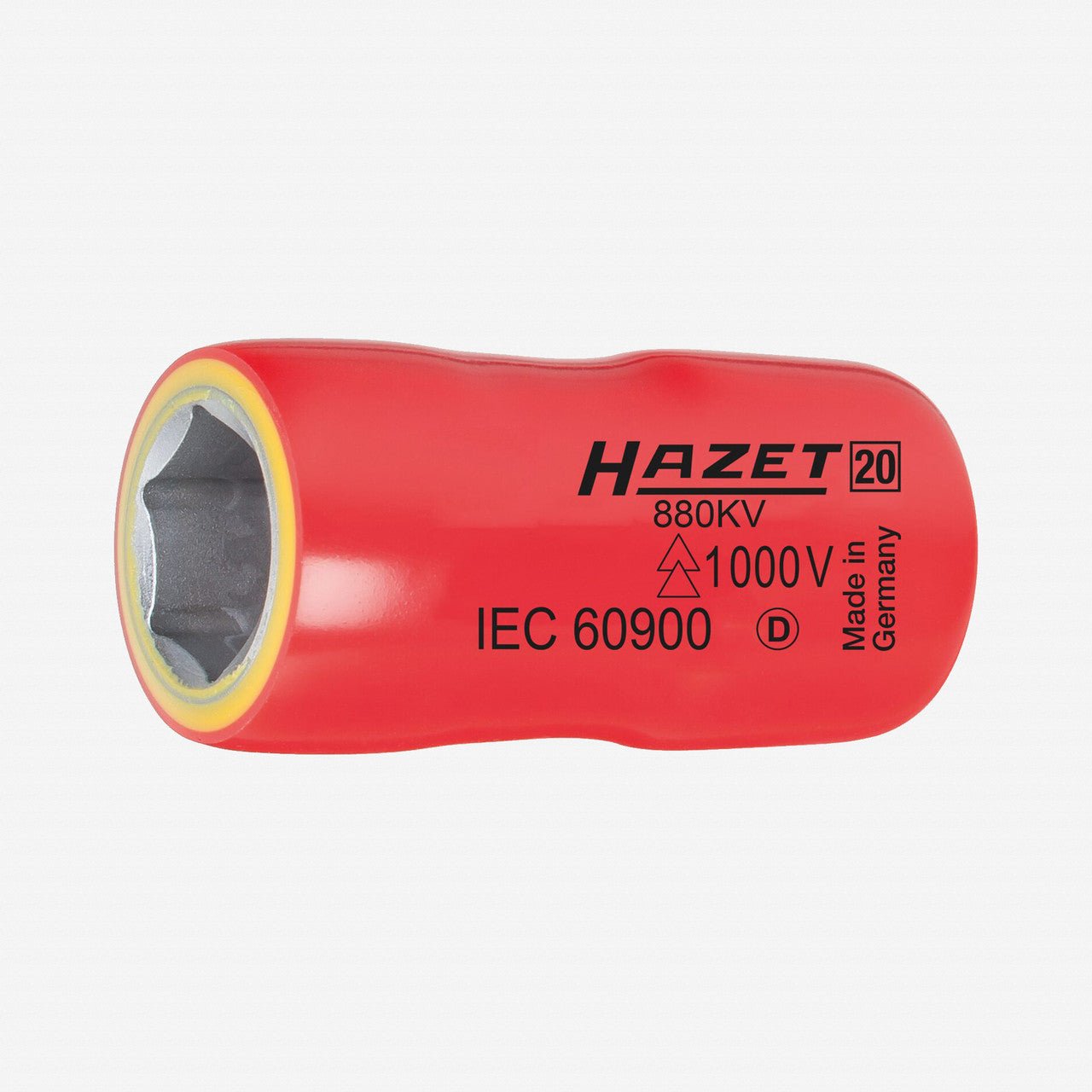 Hazet 880KV Insulated 3/8" Metric Socket, 8.0mm - HZ880KV-8 - KC Tool