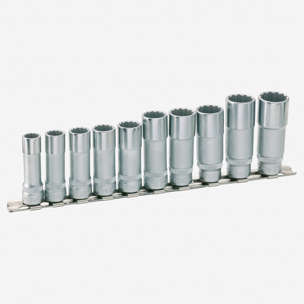 Hazet 880TZ/10H 10 Piece 3/8" Socket set (12-point) - Long - HZ880TZ/10H - KC Tool